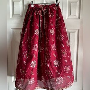 Gudrun Sjoden Block Print Hand-dyed skirt